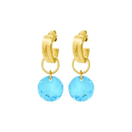 Ellen Kvam Jewelry ellen kvam classic cut earrings - light blue