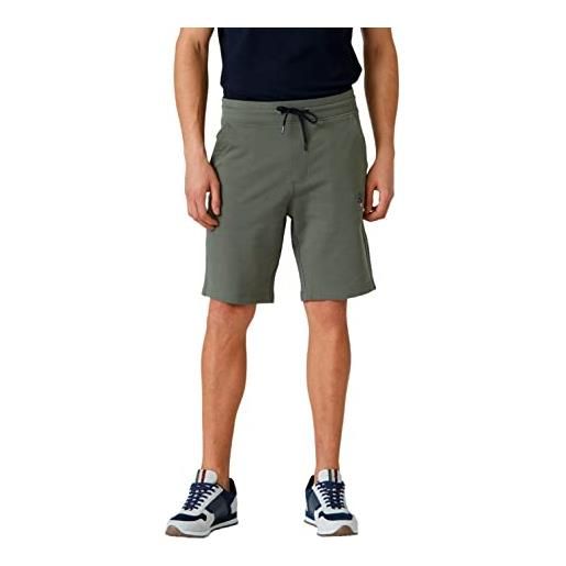 Aeronautica Militare pantaloncini bermuda da uomo marchio, modello basici in felpa di cotone 231be170f459, realizzato in cotone. M verde