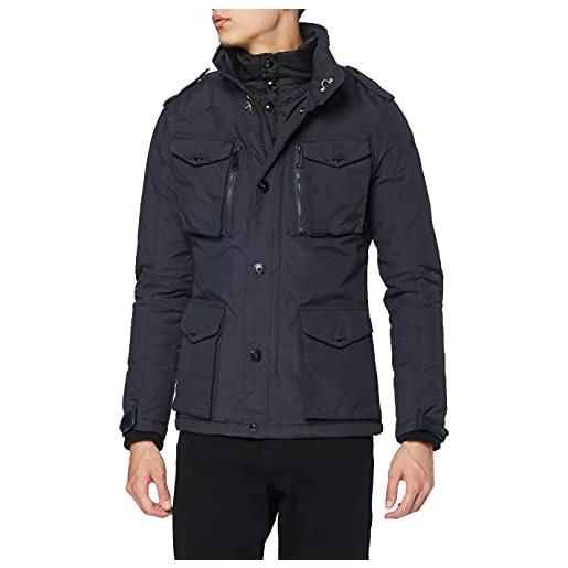 Schott NYC schott (brand national) - field giacca modello parka, a manica lunga uomo, nero (black), s