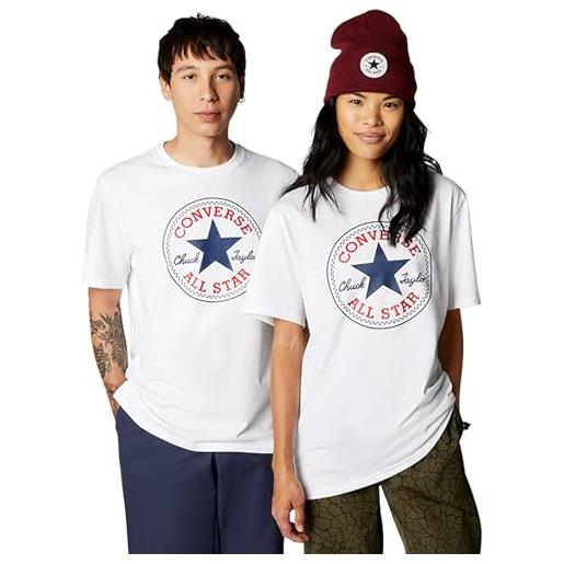 Converse t-shirt go-to all star patch bianco taglia l codice 10025459-a03
