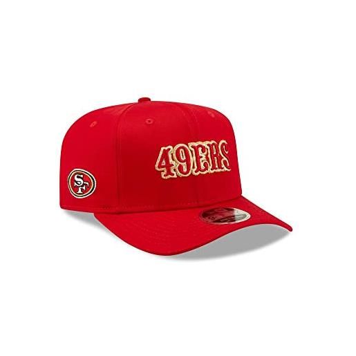 New Era team wordmark 9fifty cappello da baseball, colore: rosso, m uomo