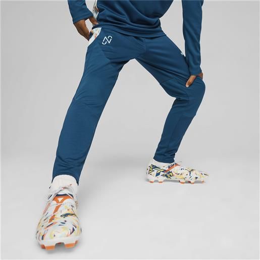 PUMA pantaloni da training da calcio PUMA x neymar jr creativity da ragazzi, blu/arancione/altro