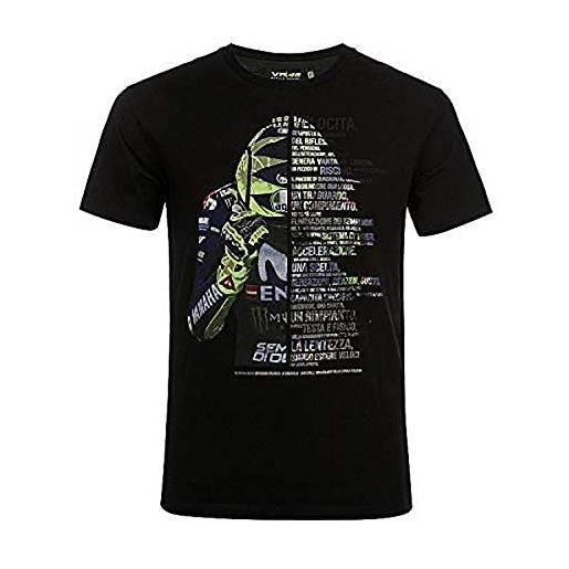 Valentino Rossi vr46 lifestyle t-shirt , uomo, nero, xs