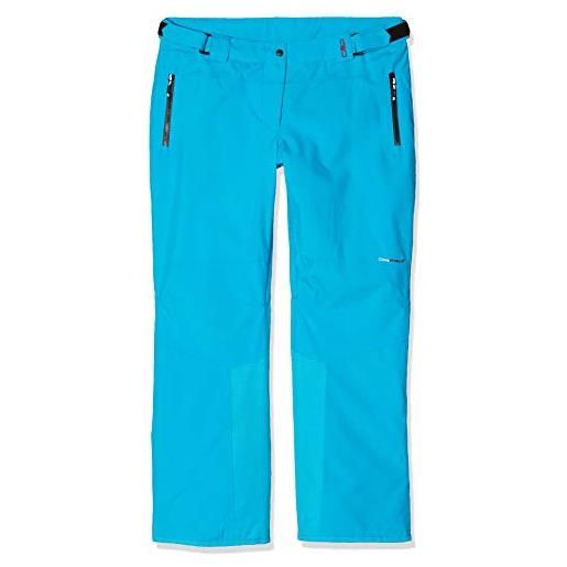 CMP pfc free 15000 - pantaloni da sci da donna, imbottiti, donna, 3w04666, blu jewel, 48