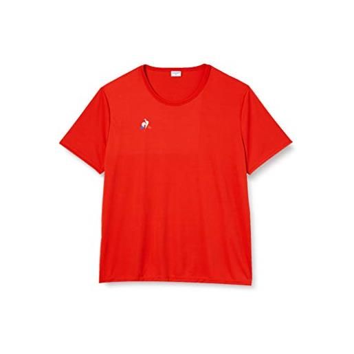 Le Coq Sportif n°1 maillot match mc, maglietta a maniche corte uomo, rosso puro, 3xl