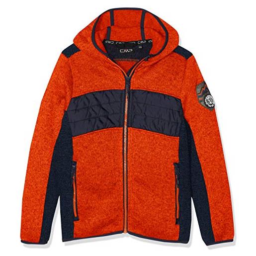CMP fleece, giacca bambino, orange/graffite, 98