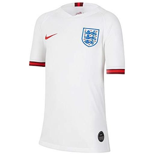 Nike ent brt stad jersey ss hm shirt, unisex bambini, white/challenge red, s