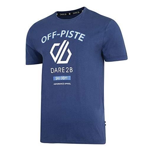 Regatta dare 2b uomo strife manica corta cotone grafica logo stampa t-shirt t-shirt/polo/gilet