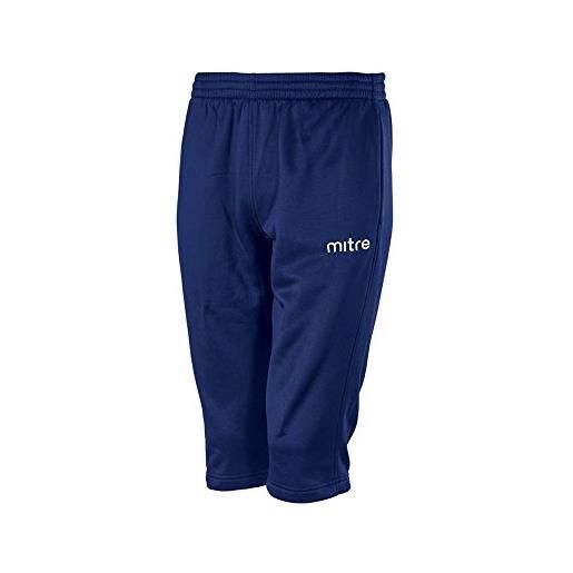 Mitre primero, 3/4 poli da calcio da uomo pantaloni, uomo, primero 3/4 poly, navy, xs