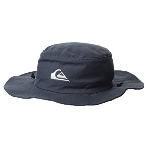 Quiksilver bushmaster-cappello da pescatore con visiera sole, asfalto, x-large uomo