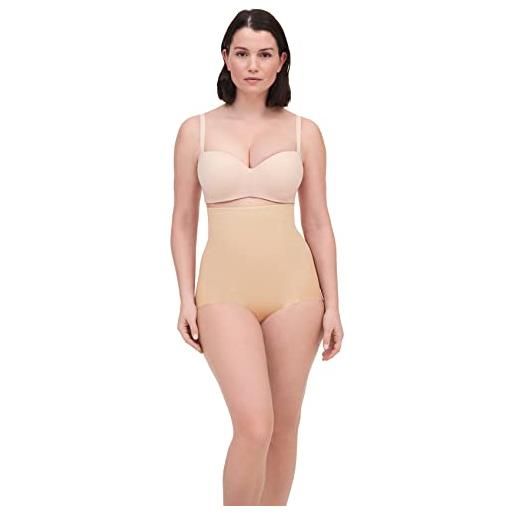 Chantelle basic shaping, culotte vita alta, intimo modellante, beige (nude), 42