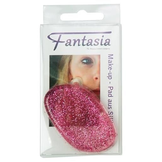 Fantasia silicone make up - pad con glitter pink