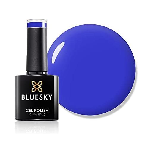 Bluesky smalto per unghie gel, blue eyeshadow, 80639, blu (per lampade uv e led) - 10 ml