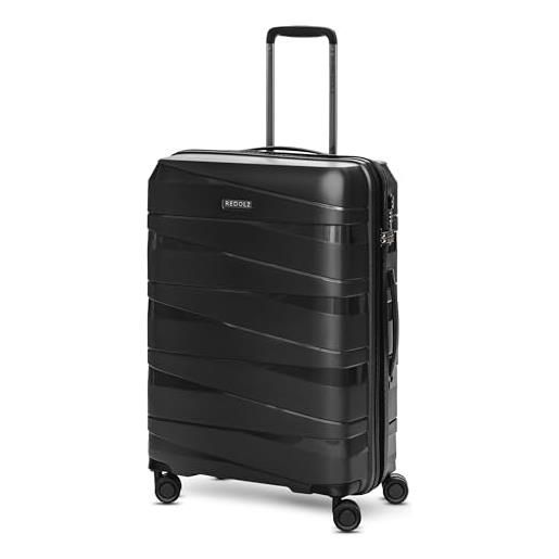 REDOLZ essentials 10 valigia rigida per il check-in | trolley di medie dimensioni 45 x 27 x 67 cm in polipropilene leggero | 4 ruote doppie e tsa