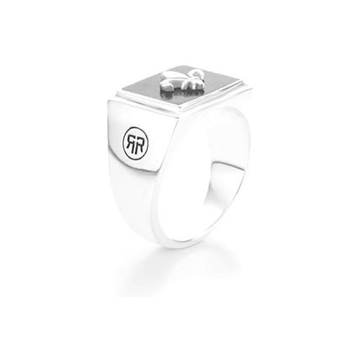 Rebel&Rose anello luxury silver ring square scout lowneck rr-rg032-s - circuito: 72 mm srr0180-72 marca, estándar, metallo non prezioso, nessuna pietra preziosa