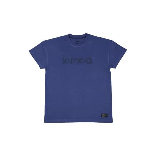 Kimoa camiseta alta lake verde caqui, maglietta unisex-adulto, blu, x-small/small