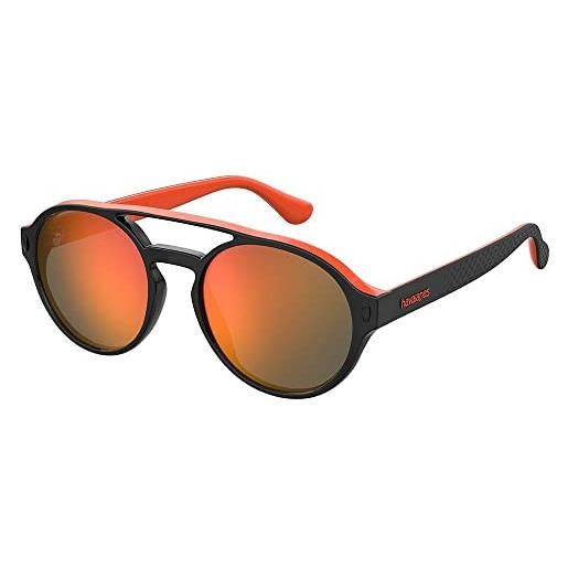 Havaianas sancho sunglasses, 8lz black orange, 53 unisex