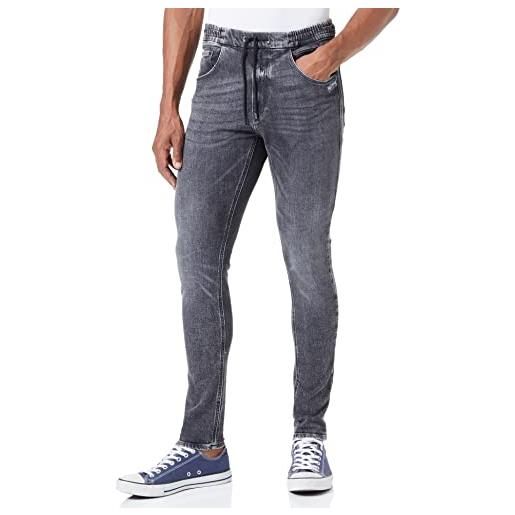 Replay milano jeans, 097 grigio scuro, 29w x 30l uomo