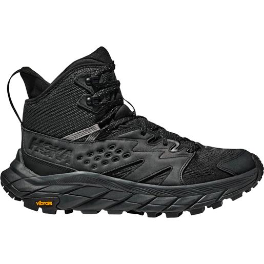 Hoka - scarpe per trekking di un giorno - anacapa breeze mid black/black per uomo in poliestere riciclato - taglia 8,5 us, 9 us, 9,5 us, 10 us, 10,5 us, 7,5 us, 7 us, 8 us, 11,5 us - nero