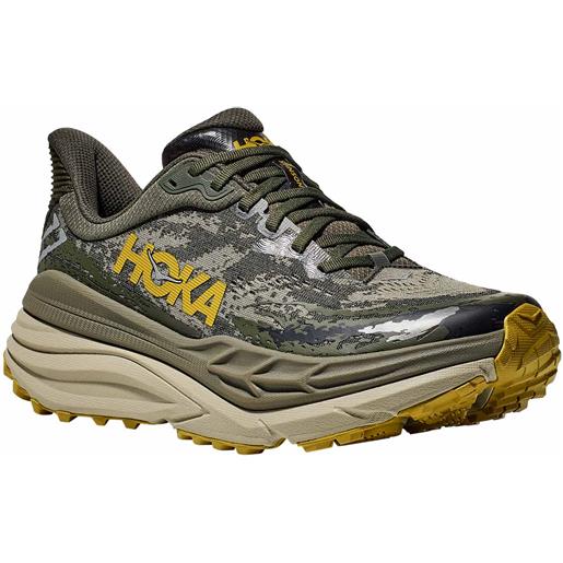 Hoka - scarpe da trail - stinson 7 m olive haze / forest cover per uomo - taglia 7,8.5,9,9.5,10 - kaki