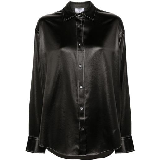 Filippa K camicia con colletto classico - nero
