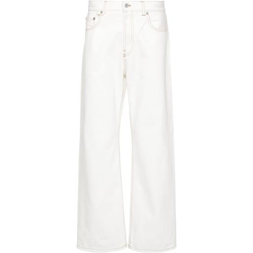 Jacquemus jeans dritti le de nîmes droit - bianco