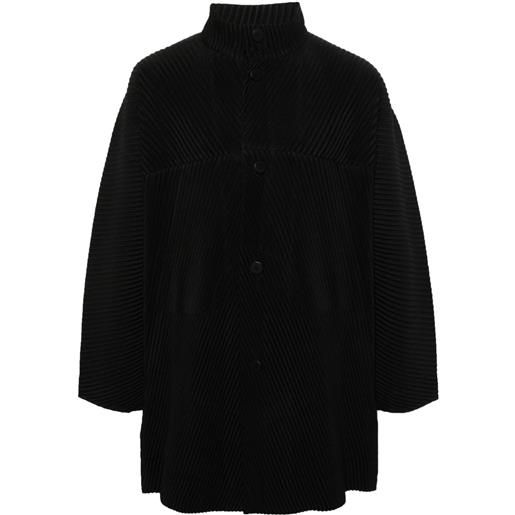 Homme Plissé Issey Miyake cappotto monopetto mc november - nero