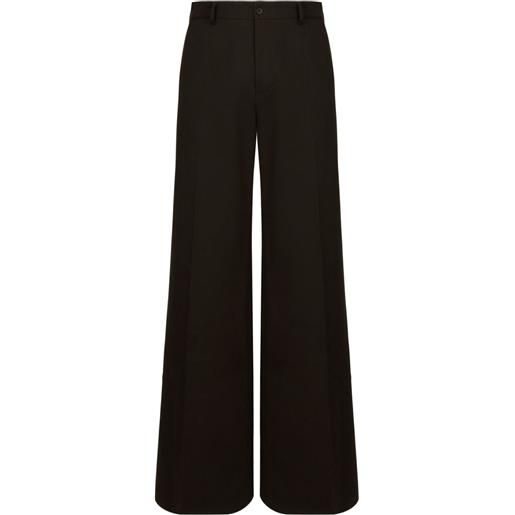 Dolce & Gabbana pantaloni a gamba ampia - marrone