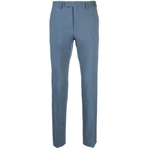 SANDRO tailored virgin-wool trousers - blu
