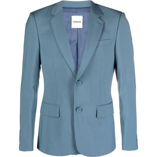 SANDRO giacca monopetto - blu