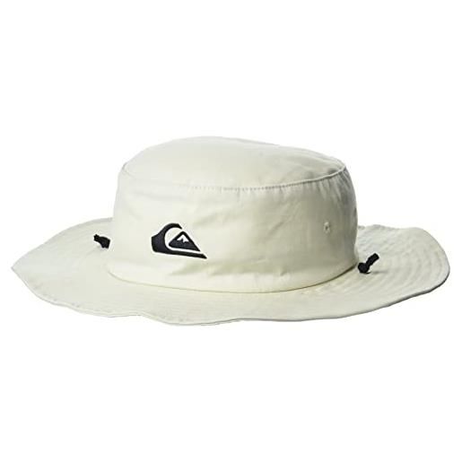Quiksilver bushmaster-cappello da pescatore con visiera sole, grigio ostrica, x-large uomo