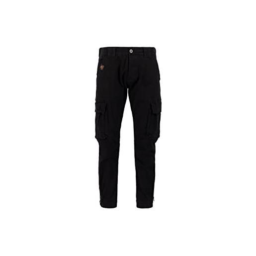 Alpha industries task force pant pantaloni casual da uomo, black, 34 w