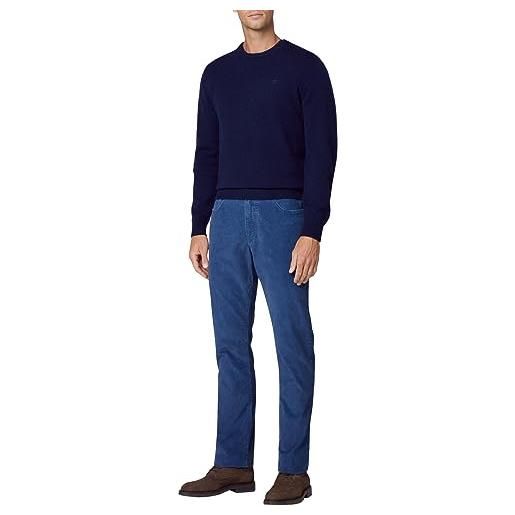 Hackett London pigmento cord 5pkt pantaloni, blu (acciaio blu), w30 / l32 uomo