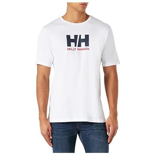 Helly Hansen 33979_002-xl logo maglietta, bianco, xl uomo