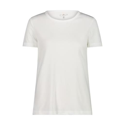 CMP - t-shirt da donna, bianco, 40