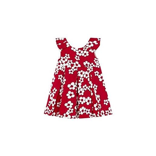 Mayoral vestito saten stampato per bimba rosso 24 mesi (92cm)