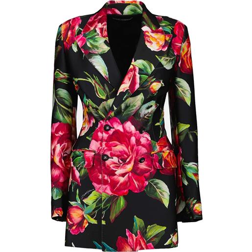 Dolce & gabbana - blazer con stampa floreale