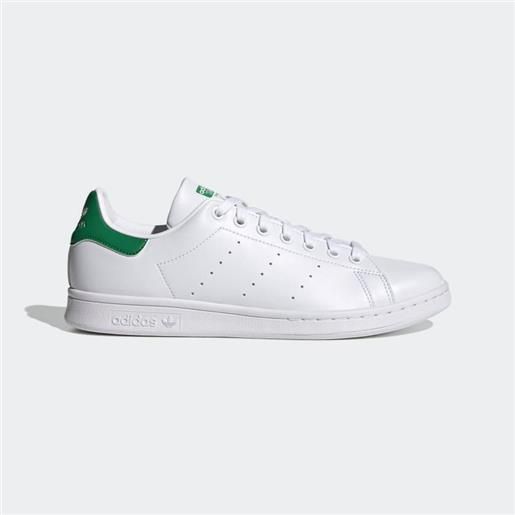 Adidas scarpe moda uomo stan smith bianco-verdi