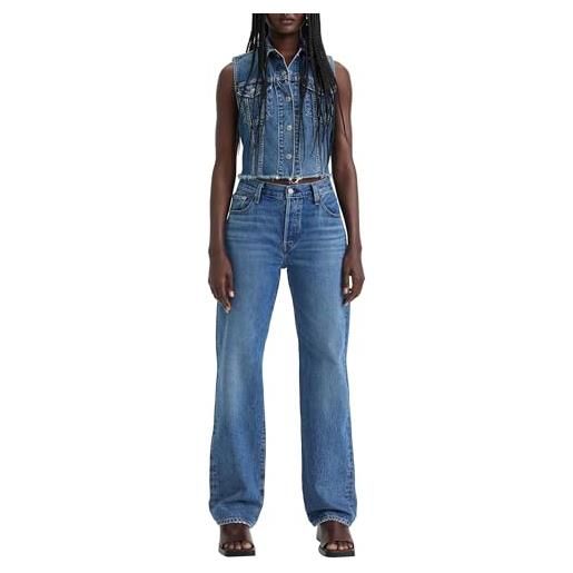 Levi's 501 90's, jeans, donna, stitch school, 28w / 30l
