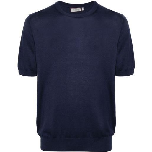 Canali t-shirt in maglia - blu