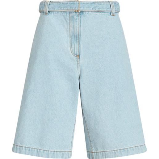 ETRO shorts con ricamo - blu