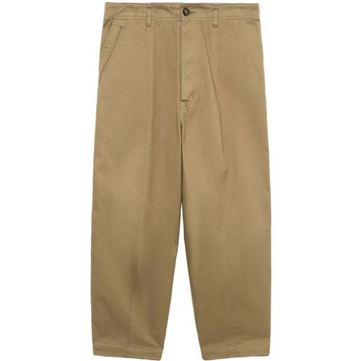 Comme des Garçons Homme pantaloni crop affusolati - toni neutri