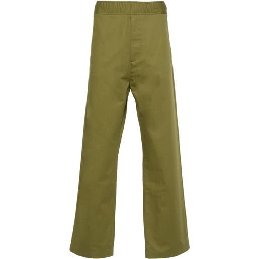 Moncler pantaloni affusolati crop - verde