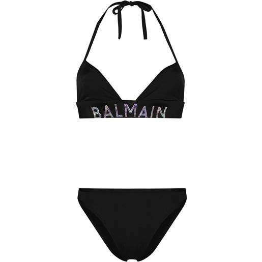 Balmain bikini con logo - nero
