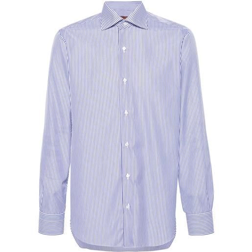 Barba camicia a righe - blu