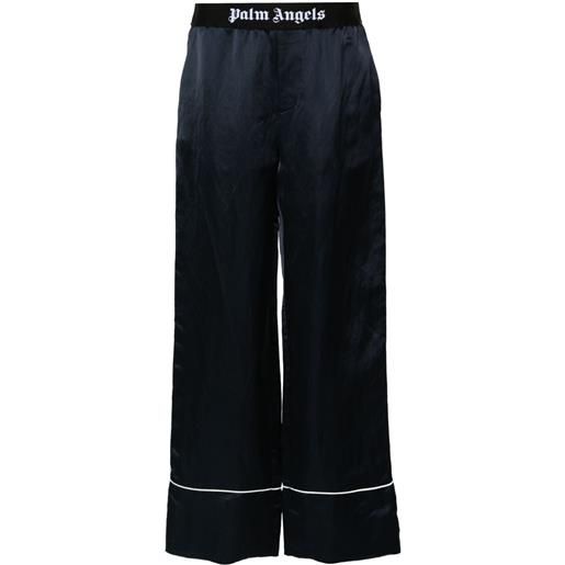 Palm Angels pantaloni pigiama soiree - blu