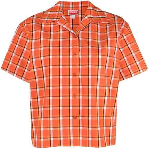 Kenzo camicia a maniche corte - arancione
