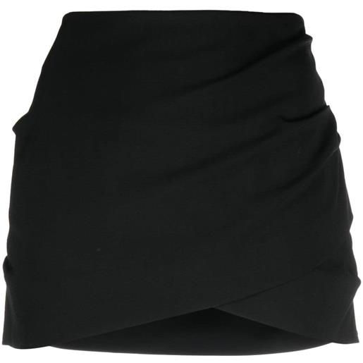 Off-White minigonna drappeggiata - nero