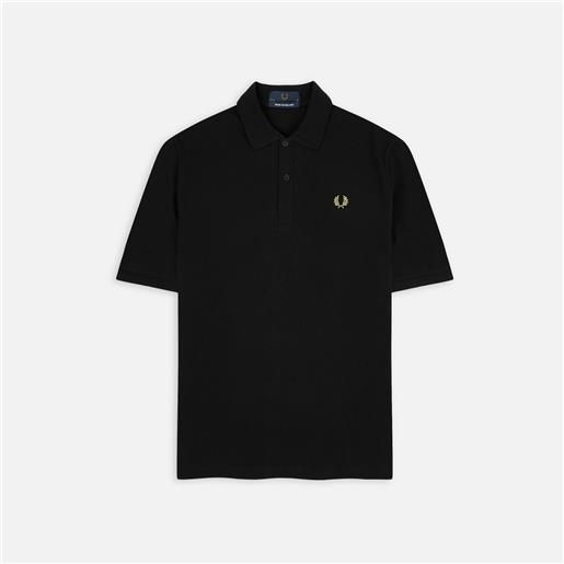 Fred Perry the original polo shirt black/champagne uomo