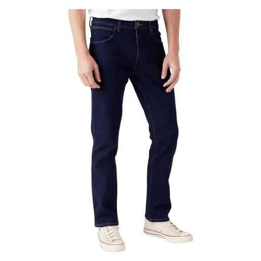 Wrangler greensboro jeans, blu (bright stroke 91q), 32w / 36l uomo